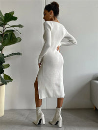 Vina Geripptes Kleid | Stilvoll & Warm