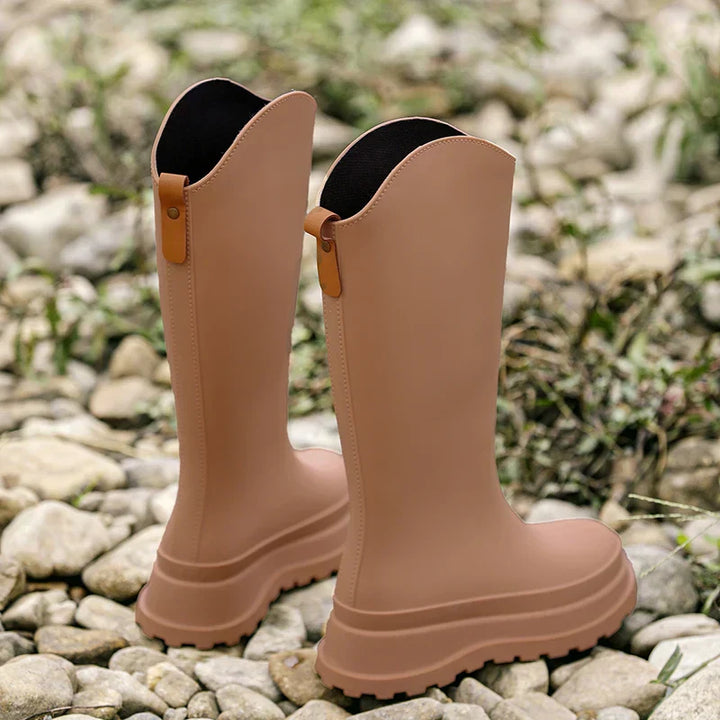 Hohe Damen Regenstiefel wasserdicht mit Komfortsohle – Maris