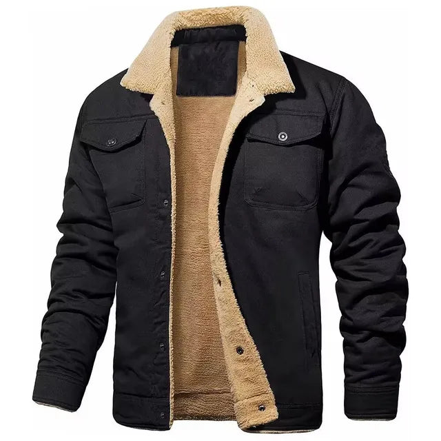 Herren-Bomberjacke aus Baumwollfleece – Ewan