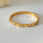 Goldenes Armband | Mit wunderschönen Steinen