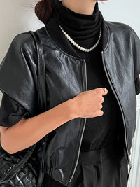 Lila Lederweste | Eng & Trendy