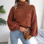 Bequemer gestrickter Rollkragenpullover - Emilia