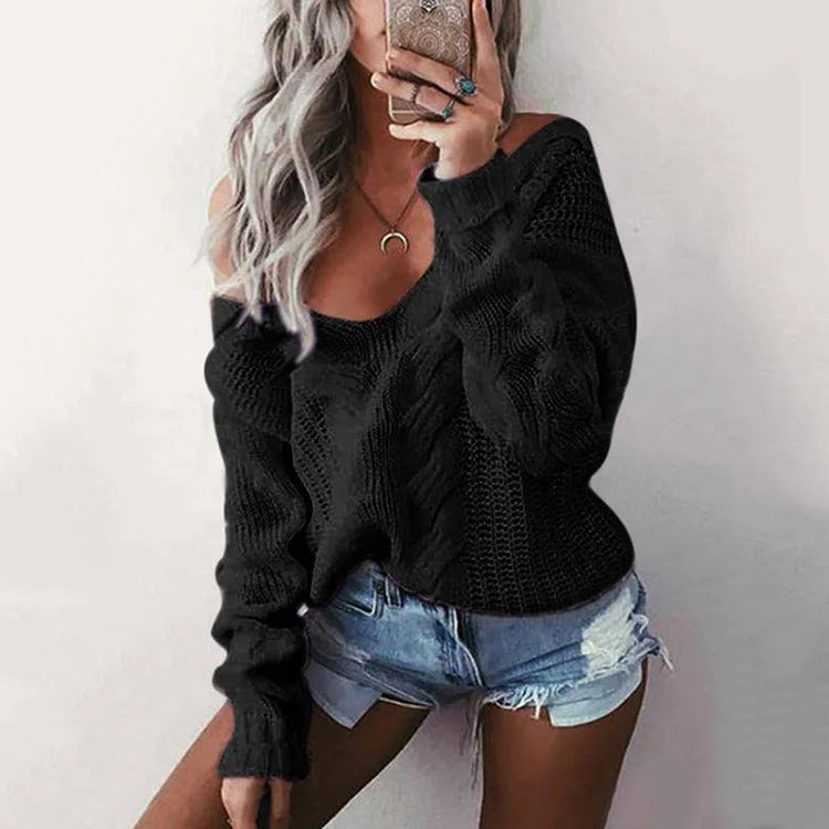 Oversized Dames Trui met Lange Mouwen – Thalia