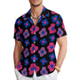 Herren Sommerhemd mit Blumenprint und Reverskragen – Elian