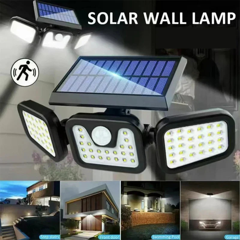 Solarbetriebene Wandleuchte - EcoBright