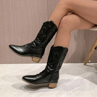 Metallic Cowboy-Stiefel - Aurora