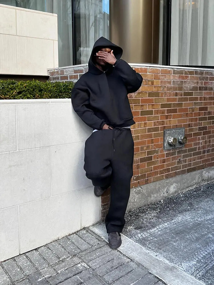Oversized heren trainingspak met hoodie & joggingbroek - Bastian