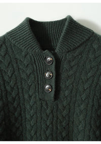 Arden Button-Up Cashmere Sweater 19