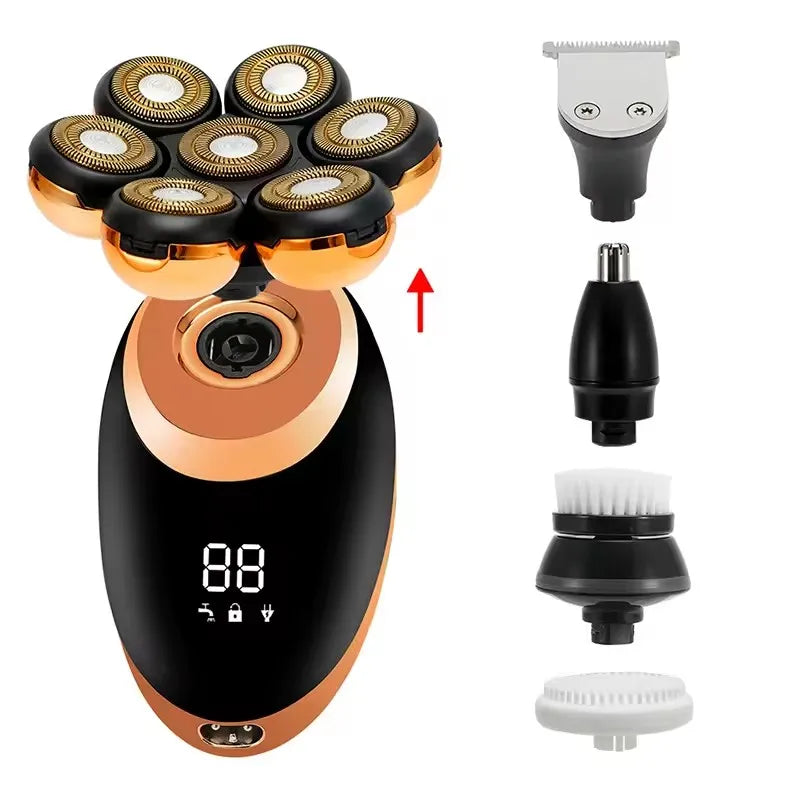 7D Floating Electric Razor with 5-in-1 Grooming Kit &amp; Waterproof Design – FlexEdge 
