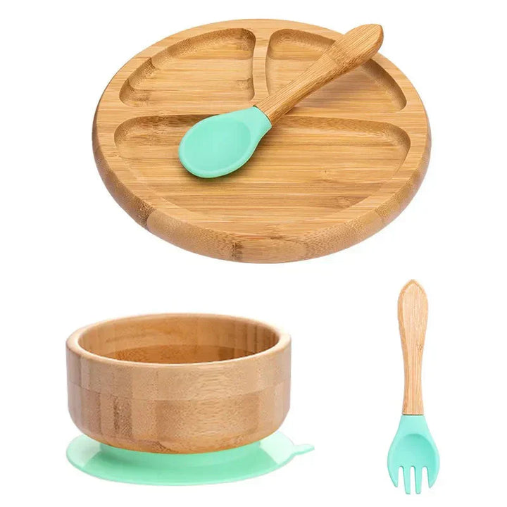 Kindergeschirr-Set mit Saugnapf - EcoFeast