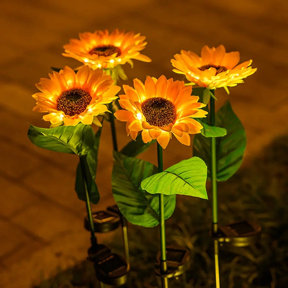 Wasserdichte Solar-Sonnenblumenlampe - SolarBloom