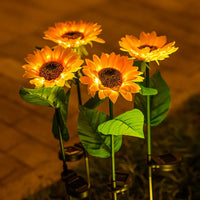 Wasserdichte Solar-Sonnenblumenlampe - SolarBloom