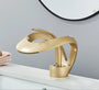 Messing Waschbeckenarmatur mit Wasserfallauslauf - Flowarc