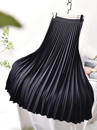 Trendy High Waist Pleated Skirt - Sofia