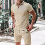 Atmungsaktives & Stylishes Herren-Sommer-Set mit Poloshirt & Shorts - Nilo