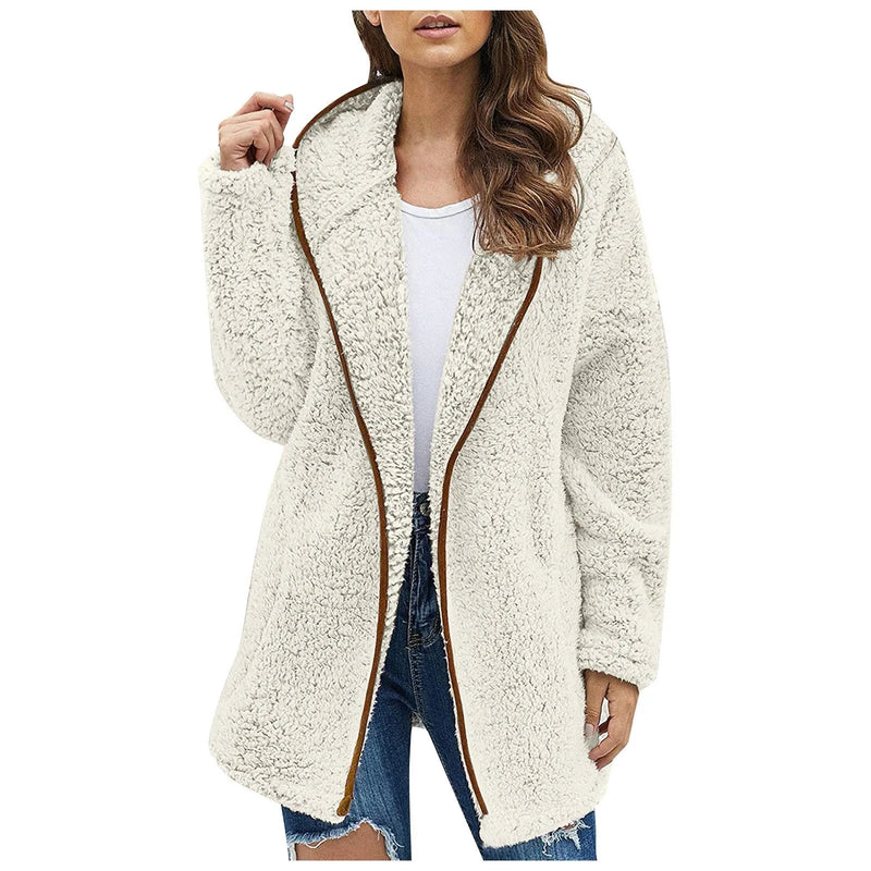 Trendige Lange Fleece Damenweste - Luna