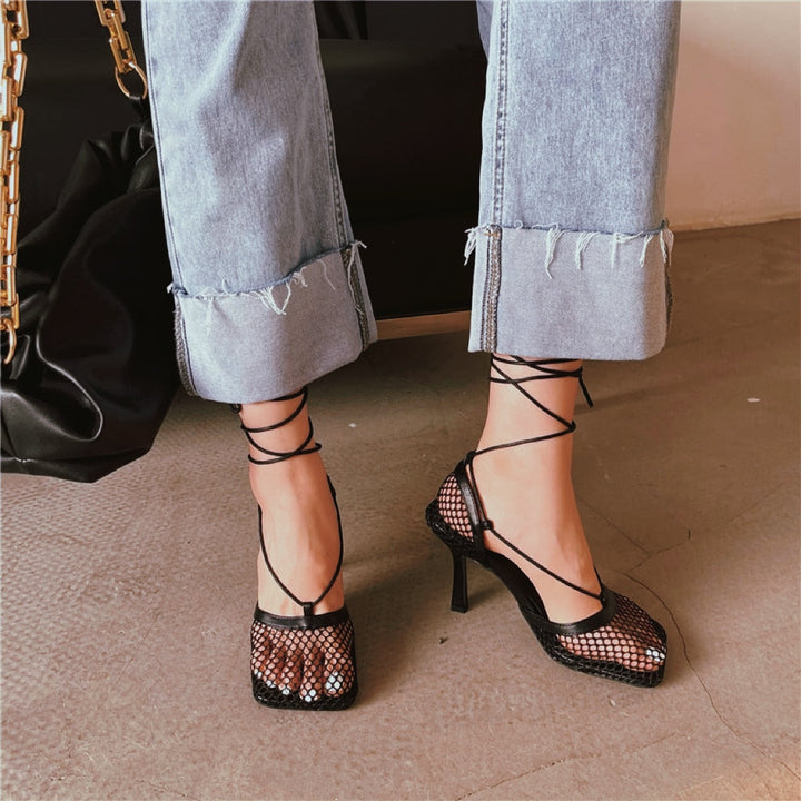 Pumps met Spitzen Look – Céleste