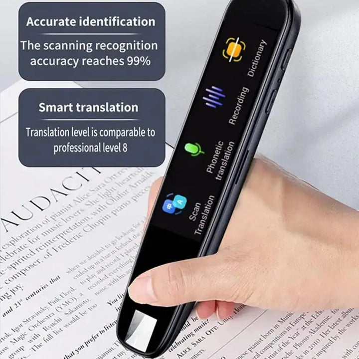 Intelligent translation pen with offline scanning and 123 language support