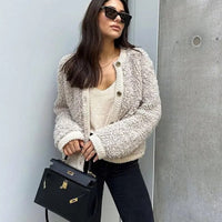 Ultraweiche Strickjacke - CozyTeddy