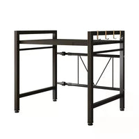 Carbon Steel Extendable Double-Tier Kitchen Rack – Milo