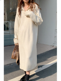 Bequemes Pulloverkleid