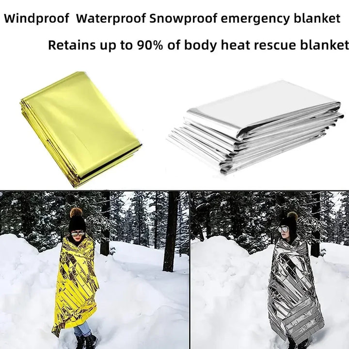 Multifunctionele Nooddeken en Isolatiedeken - ThermaShield Poncho