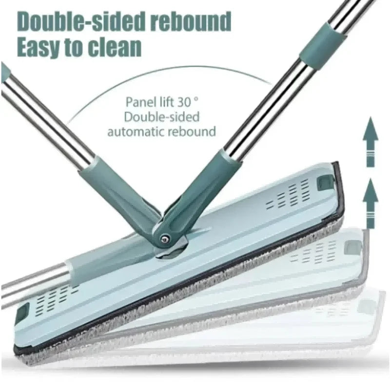 Freihändige Flache Wischmopp mit Eimer - FlexiMop