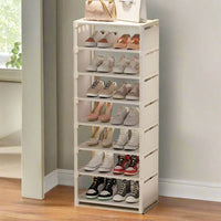 Space-saving metal shoe rack with 6 or 8 layers – Liora