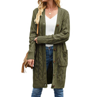 Gestrickte Damen-Cardigan mit Taschen – Noelle