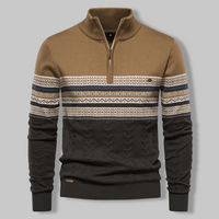 Gestreifter Zip-Pullover - SummitZip