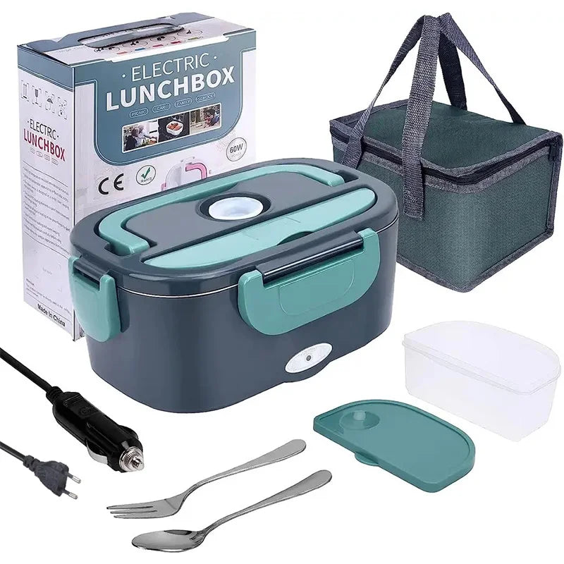 1.5L Electric Lunch Box Food Warmer 60W Portable Leak-Proof Warmer
