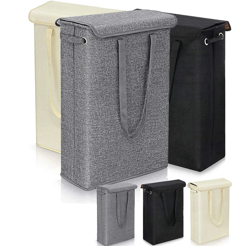 45L Slim Wasmand met Deksel – Neris