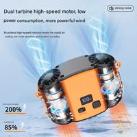 Outdoor Double Air Outlet Waist &amp; Neck Fan with Dual Ventilation – WindMate