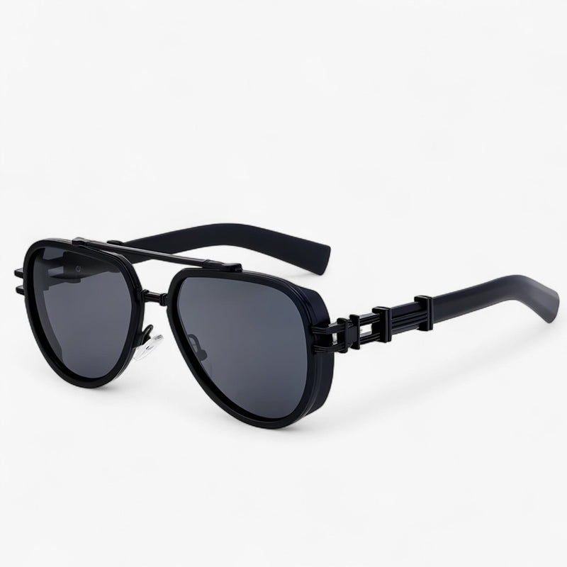 Oversized Steampunk Zonnebril met Gepolariseerde Glazen – Arclight