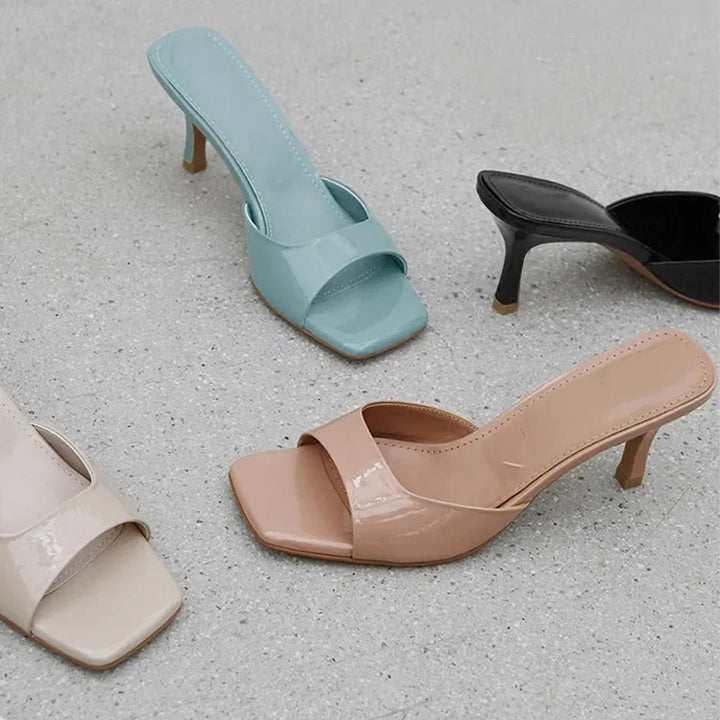Open hak-mules voor dames - Mirella