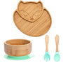 Kindergeschirr-Set mit Saugnapf - EcoFeast