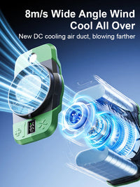 8000mAh Hüftclip-Ventilator mit Kühlung & 199 Geschwindigkeitsstufen – ChillMate