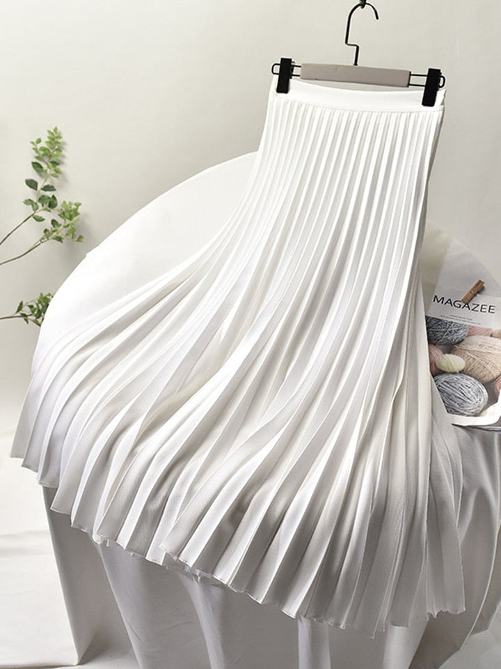Trendy High Waist Pleated Skirt - Sofia