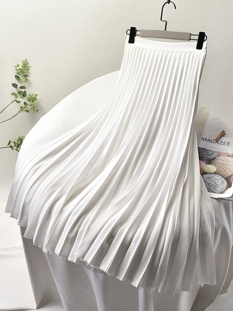 Trendy High Waist Pleated Skirt - Sofia