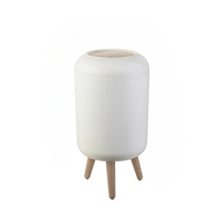 Wooden Tall Waste Bin with Push-on Lid – EcoBin
