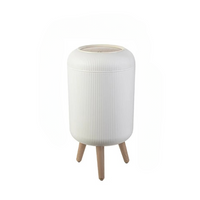 Wooden Tall Waste Bin with Push-on Lid – EcoBin