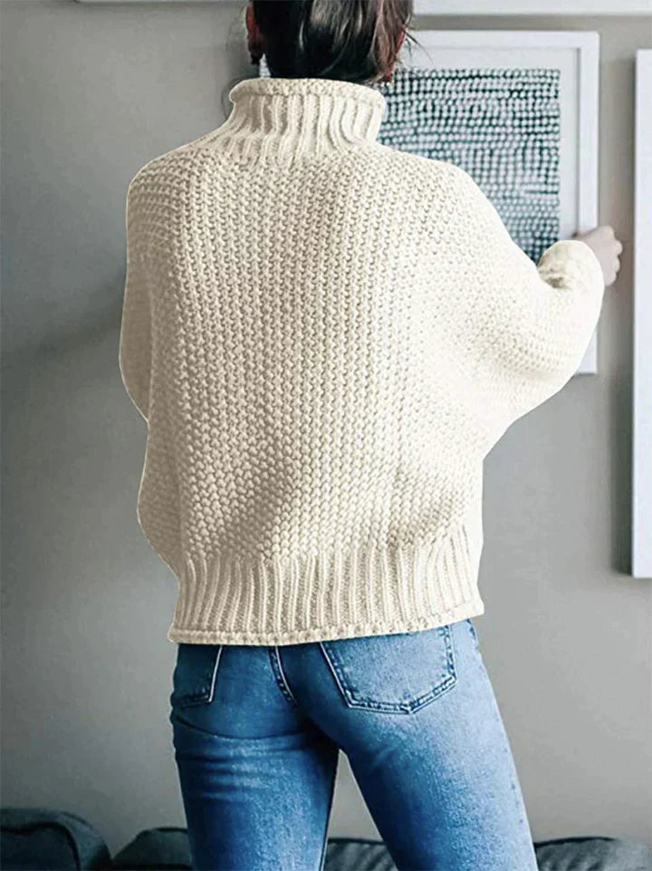 Trendiger gestrickter Damenpullover - Olivia