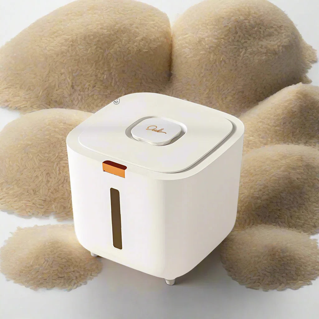 Reisaufbewahrungsbox 5–10 kg Luftdicht Feuchtigkeits- & Insektenbeständig mit Messbecher – GrainSafe
