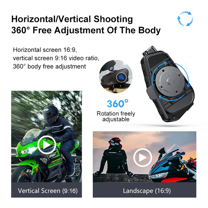 Bluetooth Motorcycle Helmet Camera 1080P HD Waterproof – ApexRide 