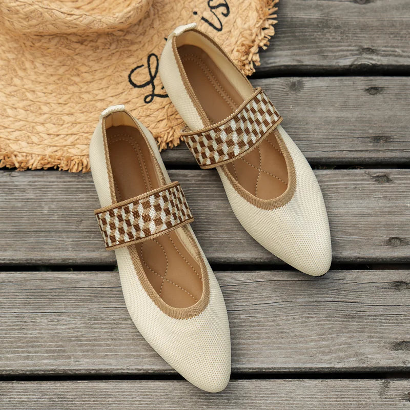 Stilvolle Damen-Sommerschuhe mit spitzer Spitze - Lina