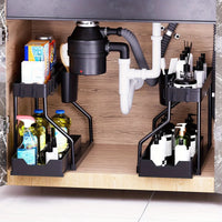 Multi-tiered pull-out spice and storage rack – Liora