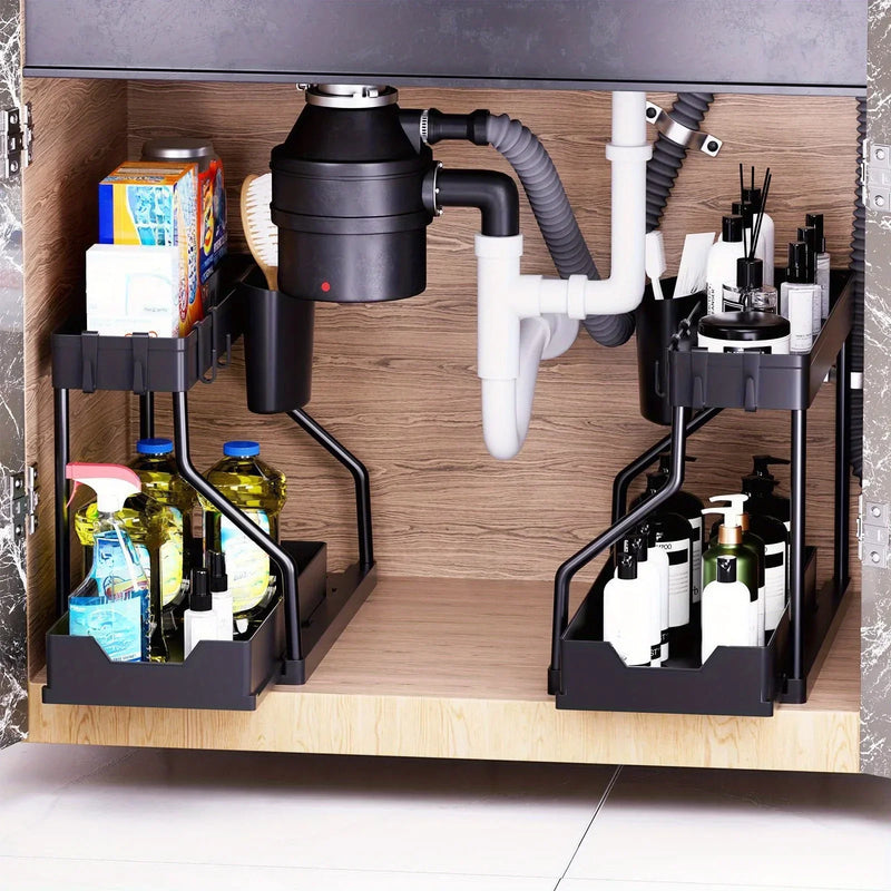Multi-tiered pull-out spice and storage rack – Liora