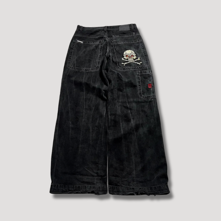 Black Baggy Jeans with High Waist – Raven