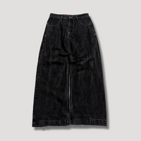 Black Baggy Jeans with High Waist – Raven