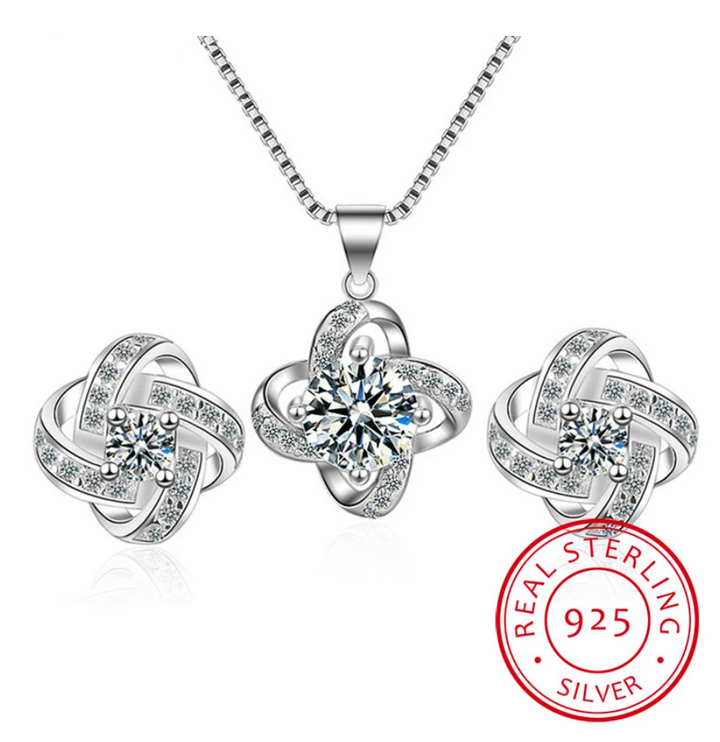 Love knot necklace + earring set | The perfect set to give!